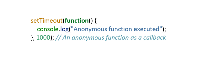 Anonymous Function