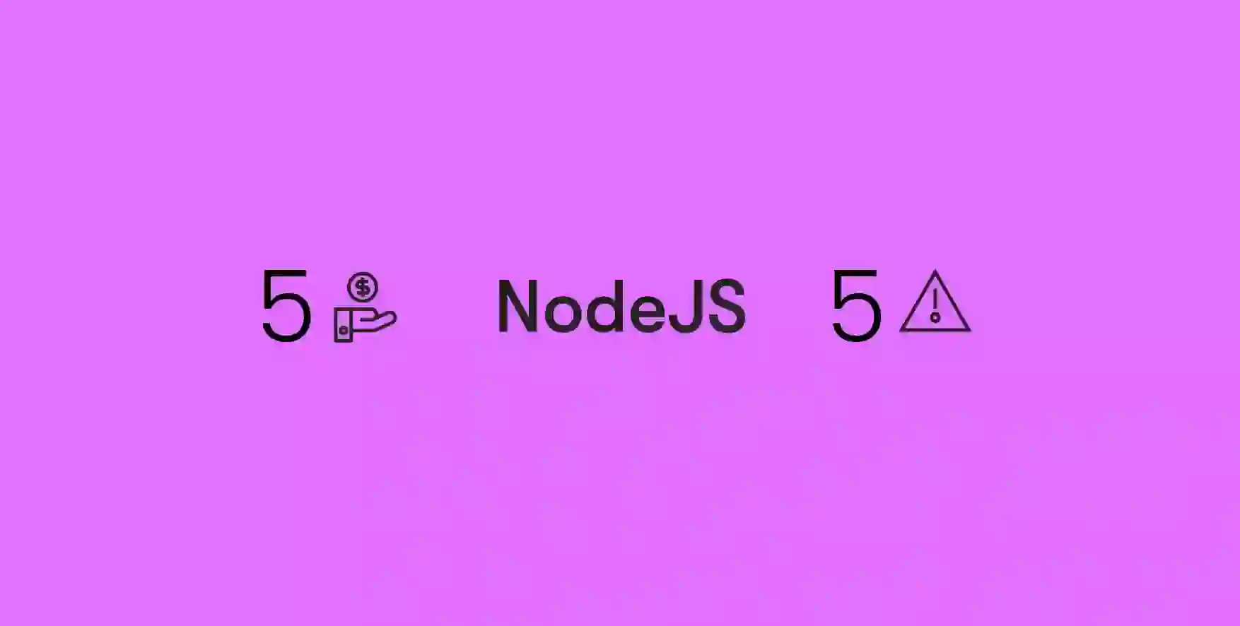 NodeJS on purple background