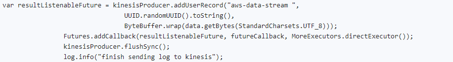 The Amazon Kinesis Producer Library code part 6