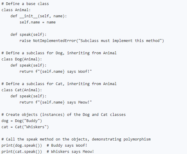 How to implement the OOP paradigm in Python