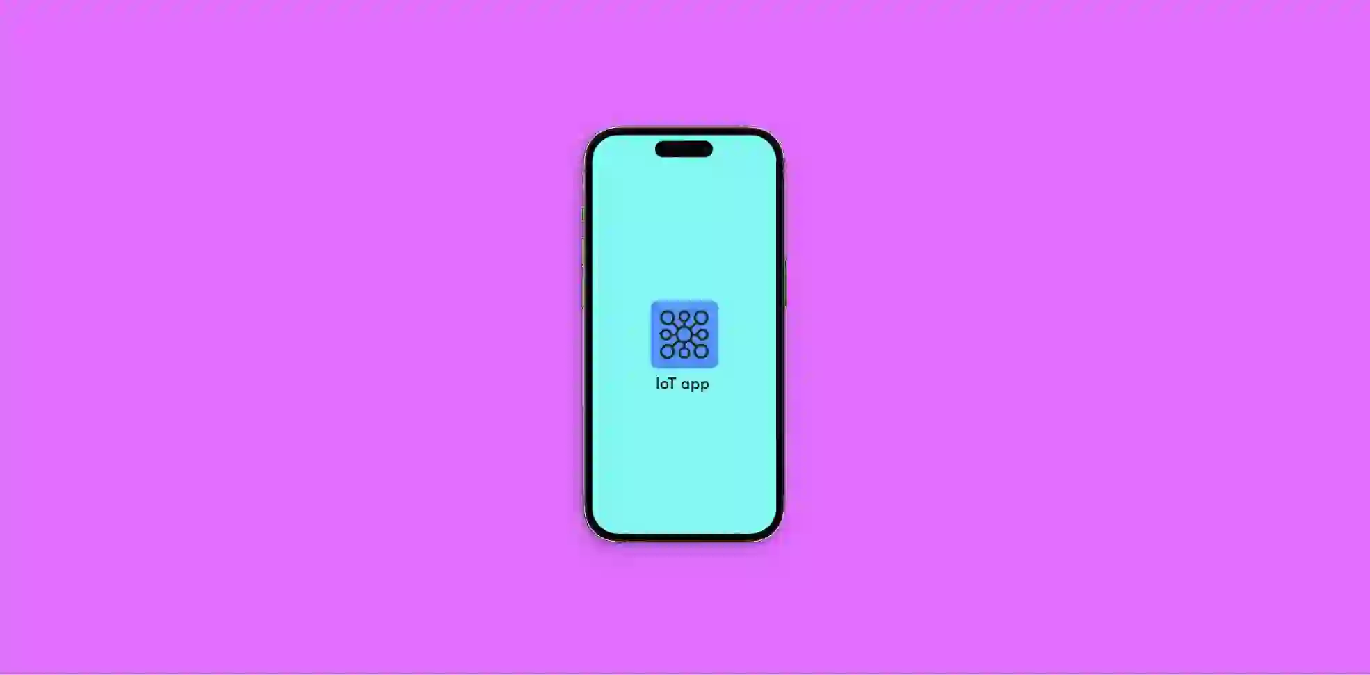 smartphone on purple background