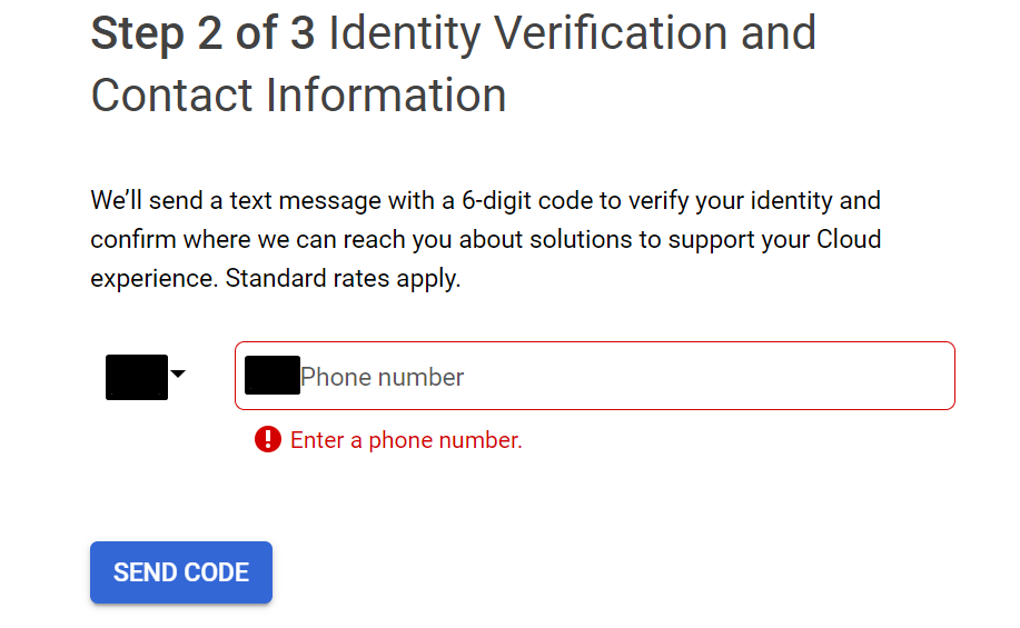 step 2 of identity verification screenshot
