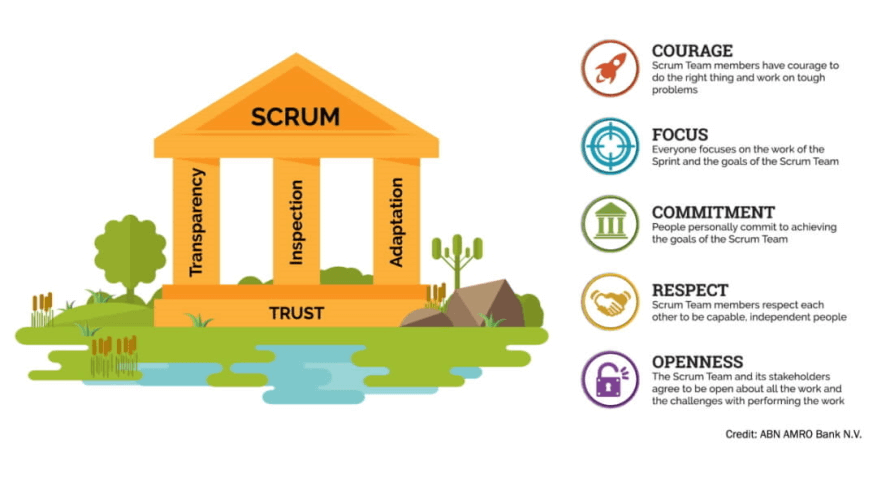 Pillars and Values of Scrum