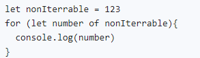 Example of TypeError: 'x' is not iterable