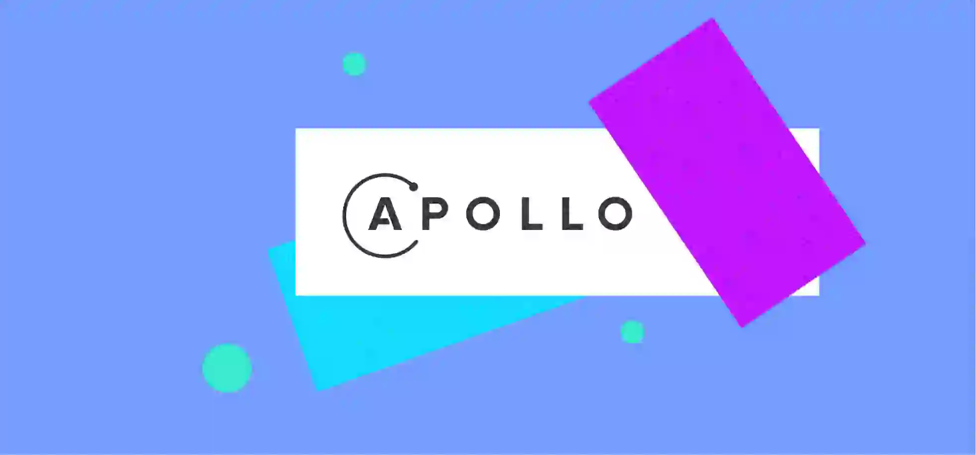 Apollo logo on a blue background