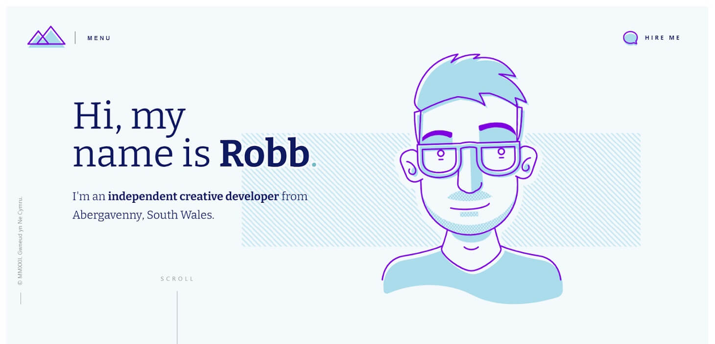 Robb Owen's software developer portfolio's example