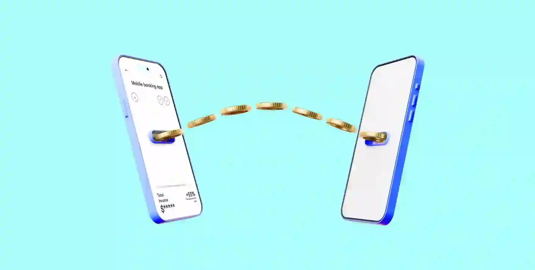 coins transfer from one phone to another