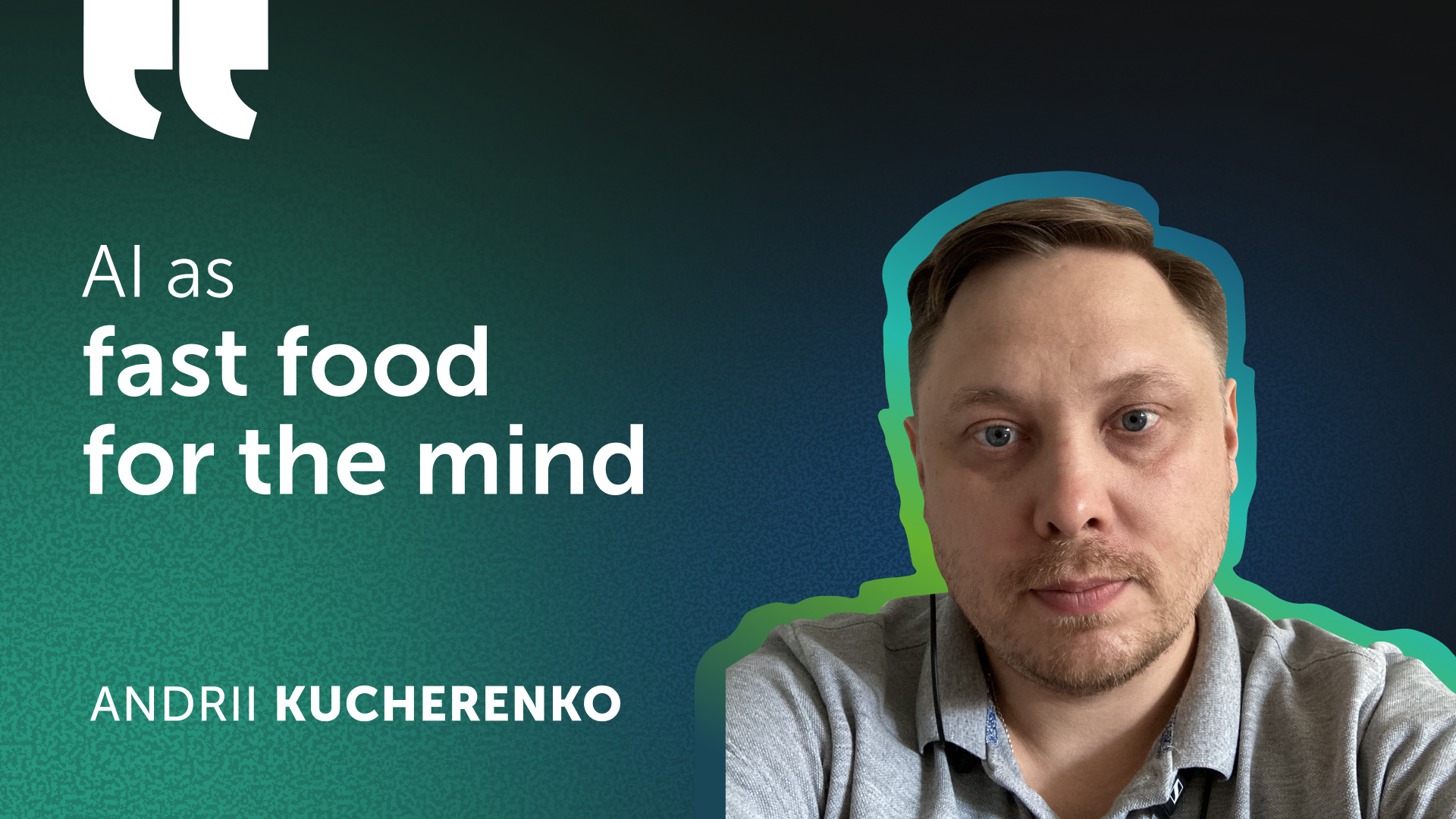 Andrii Kucherenko, Chief Software Engineer II at EPAM