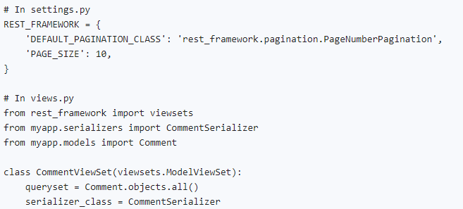 pagination in DRF