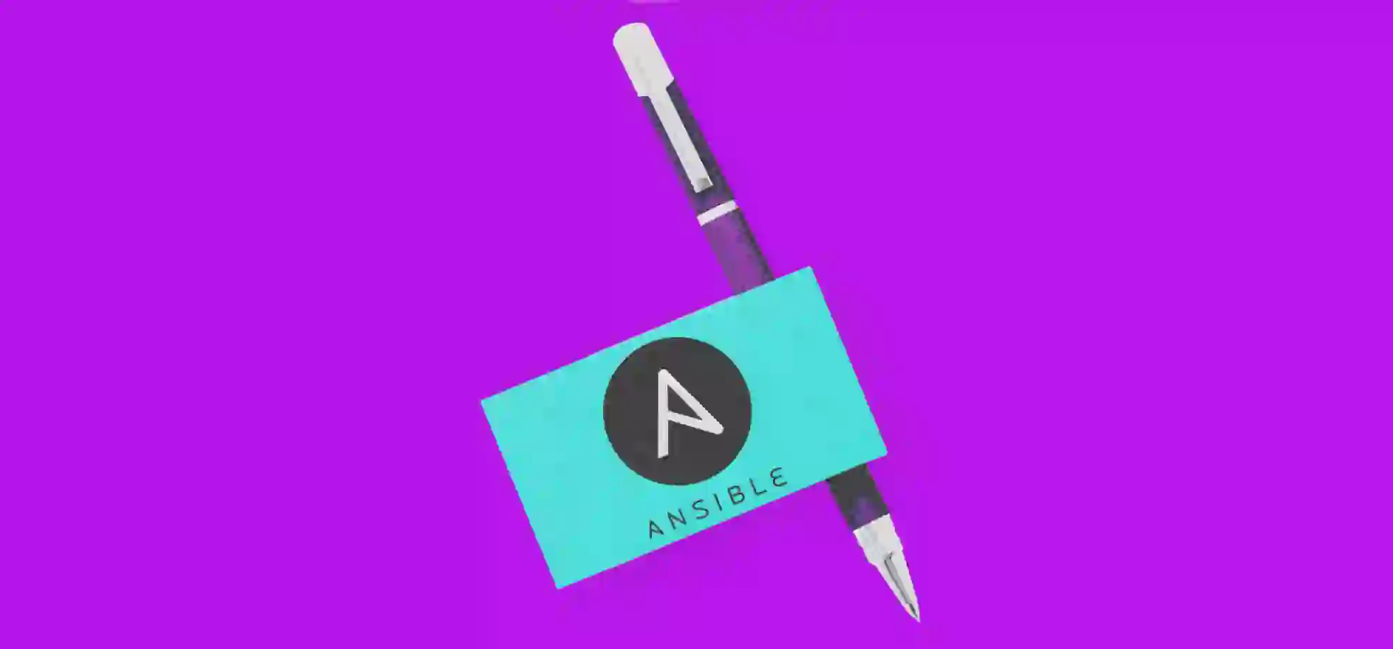 illustration of a pen on a purple background