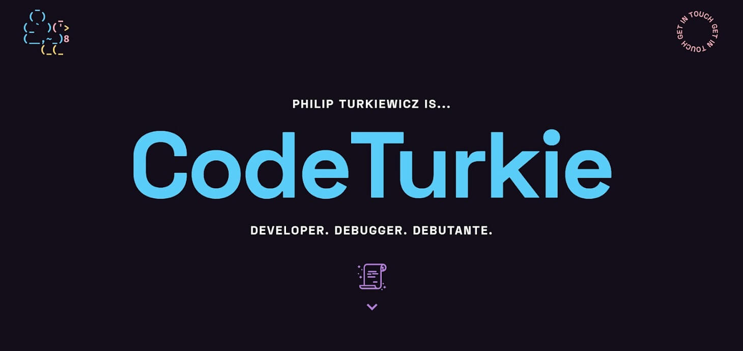 CodeTurkie as a programmer portfolio example