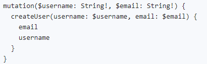 GraphQL mutations for changing data example 1