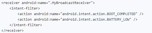 Declaring in Manifest or registering dynamically