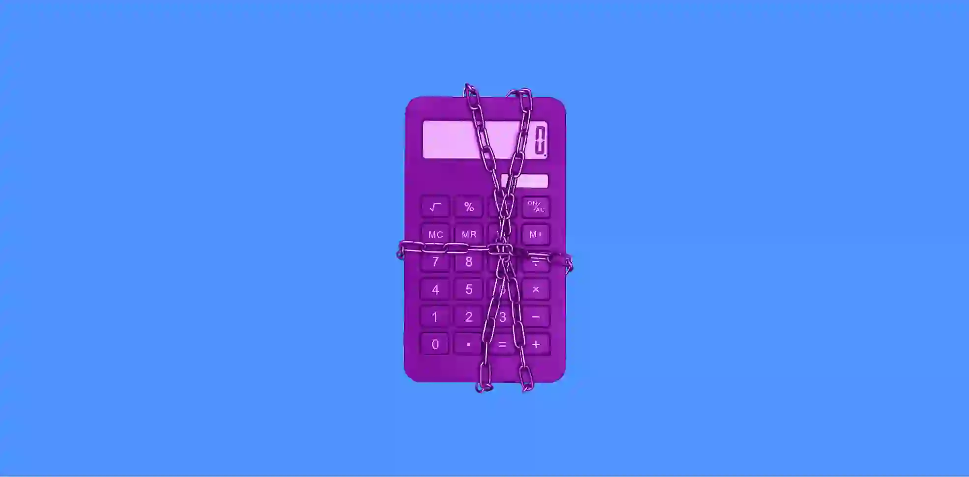 a calculator in chains