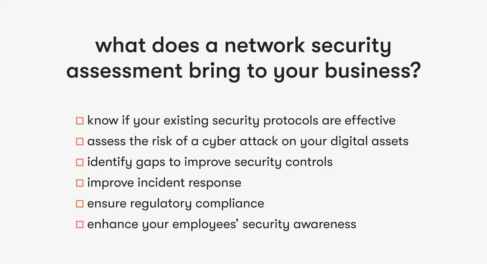 business benefits of a network security assessment
