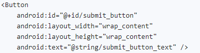 Code to set the text of a button to the submit_button_text string resource