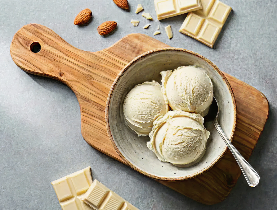 Gelado de Chocolate Branco