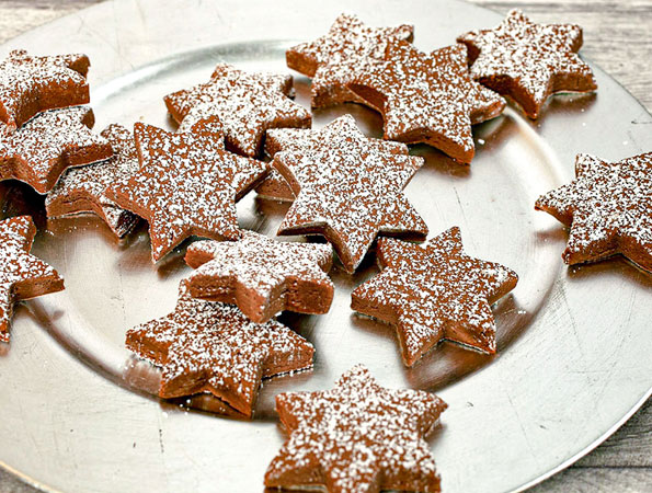 Polvorones de chocolate