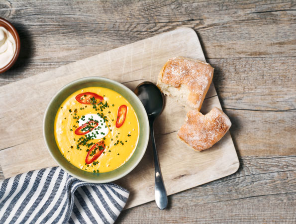 Vegan Pumpkin and Ginger Soup