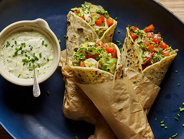 Fattoush Salad Wraps