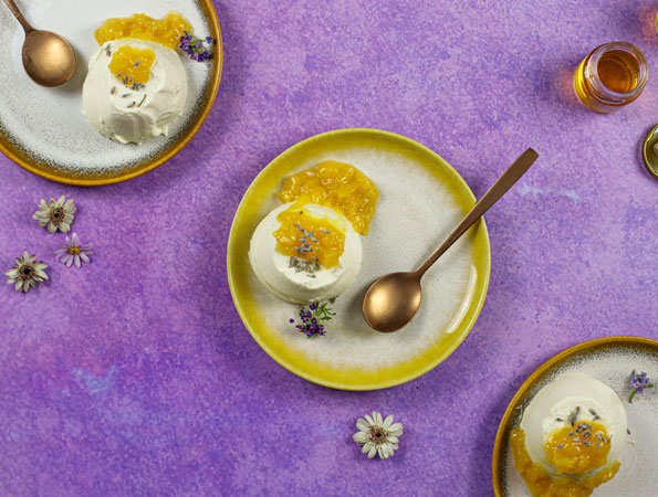 Apricot and Honey Panna Cotta