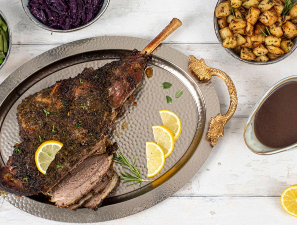 Herb Marinated Leg of Lamb