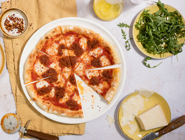 Spicy Vegan 'Nduja Pizza