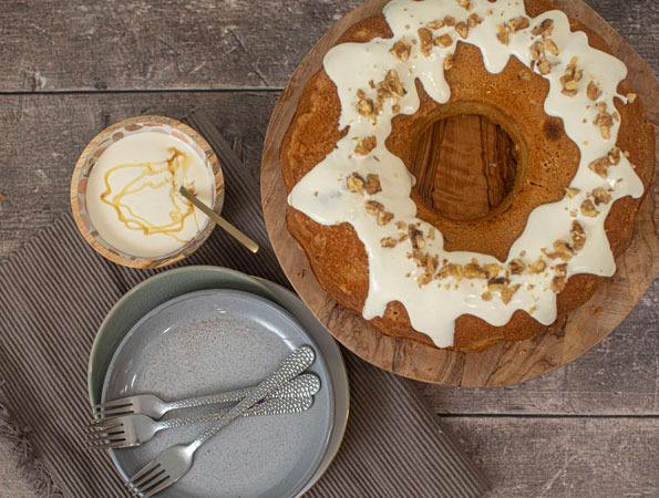 Pear and Walnut Bundt Cake