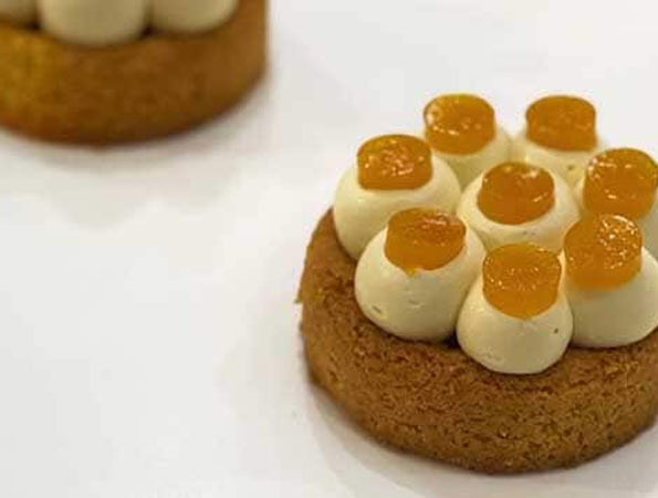 Mango, Passion Fruit, Pecan Tart