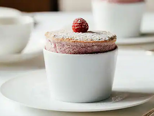 Raspberry Soufflé by Raymond Blanc
