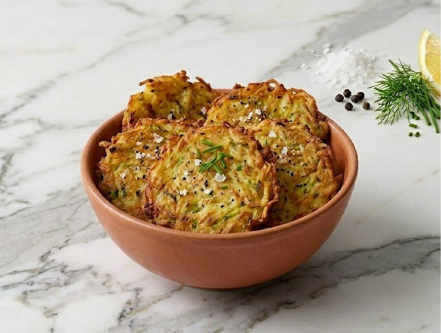 Rosti di patate e zucchine in friggitrice