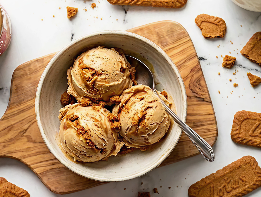 Crème glacée aux spéculoos