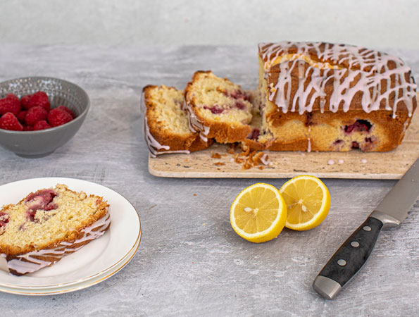 Raspberry and Lemon Pound Cake