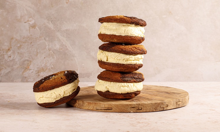Miso, Brown Butter and Vanilla Ice Cream Sandwiches