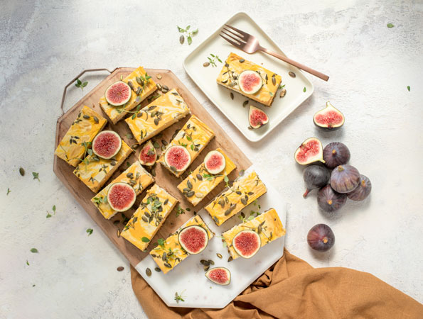 Blue Cheese and Pumpkin Cheesecake