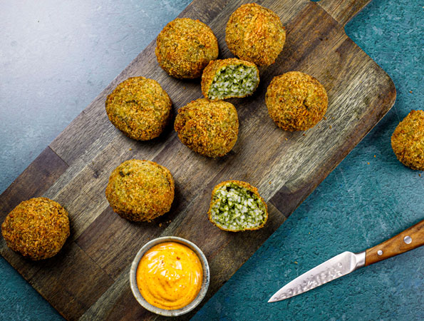 Kale and Spinach Arancini