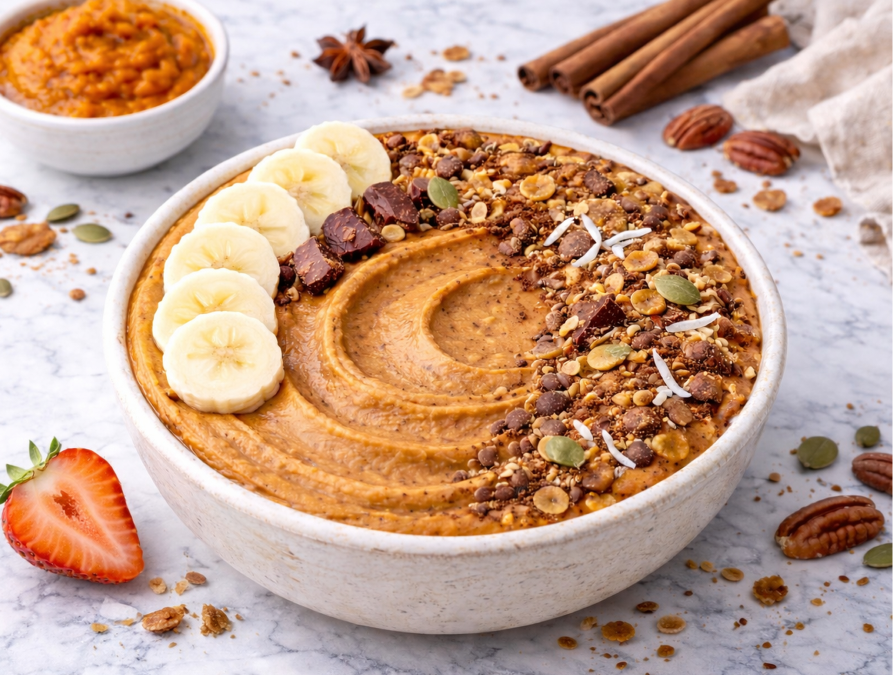 Smoothie bowl potiron-chai