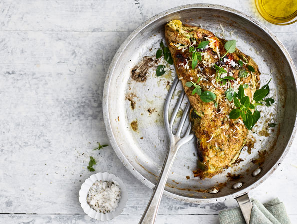 Souffle Omelette with Roasted Vegetables