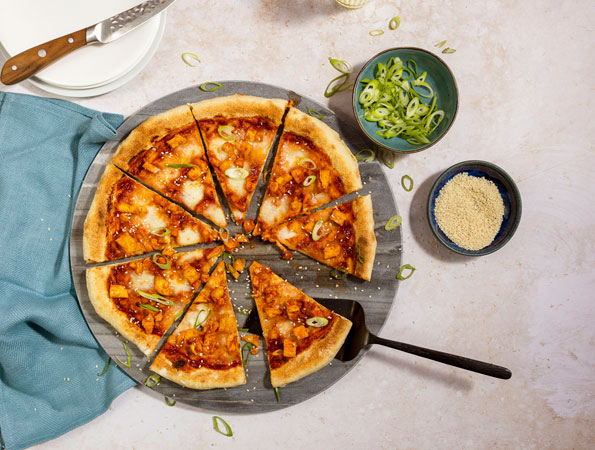 Korean-Style BBQ Chicken Pizza
