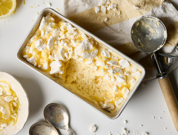Glace citron meringuée