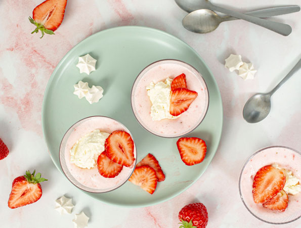 Quick Strawberry Mousse