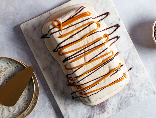 Coffee and Caramel Semifreddo
