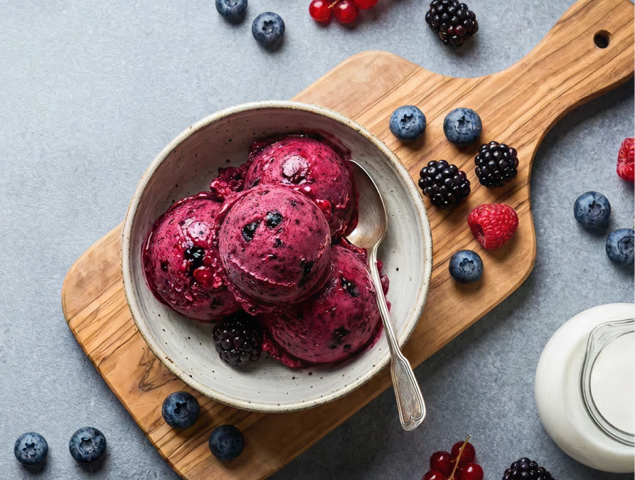 Erdei gyümölcsös fagylalt