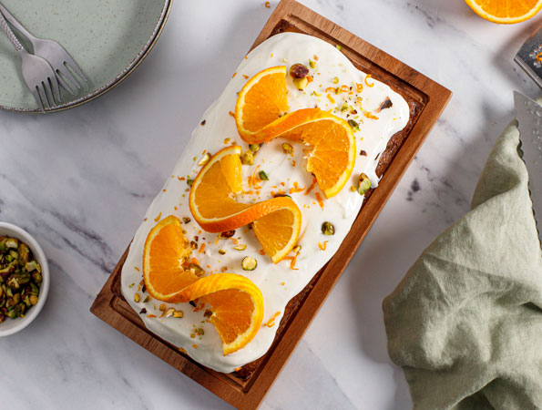 Maple and Pistachio Carrot Loaf