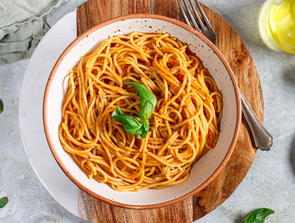 Creamy Harissa Butter Bean Pasta
