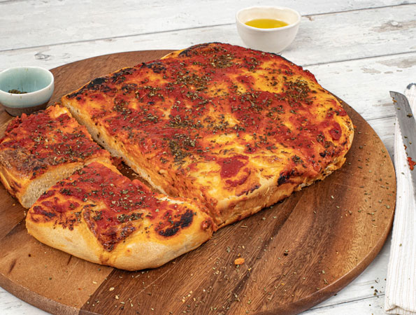 Sfincione (Sicilian Pizza)