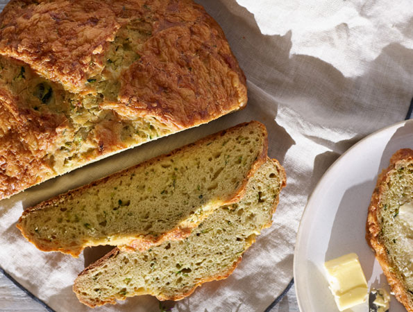 Courgette and Cheddar Soda Bread