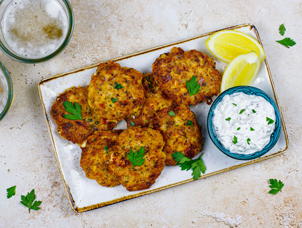 Tomatokeftedes (Greek Tomato Fritters)