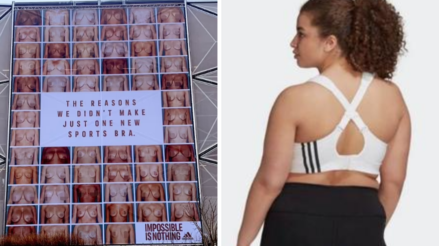 Adidas sports bra ads banned in UK over bare breasts