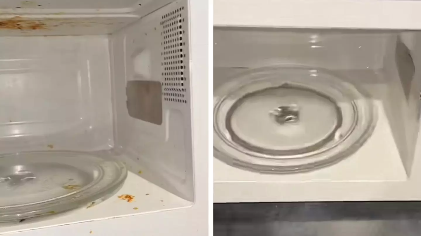 EASIEST Way To Clean Your Microwave 💥 (GENIUS)!! 